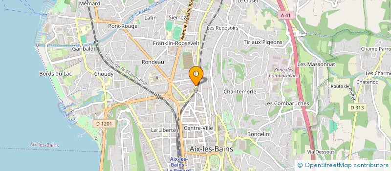 localisation de l'entreprise MONSIEUR JEAN-LOUIS BERNARDIN à AIX-LES-BAINS