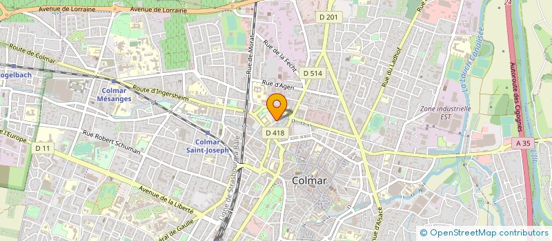 localisation de l'entreprise MONSIEUR JEAN-LOUIS BERTHELY à COLMAR
