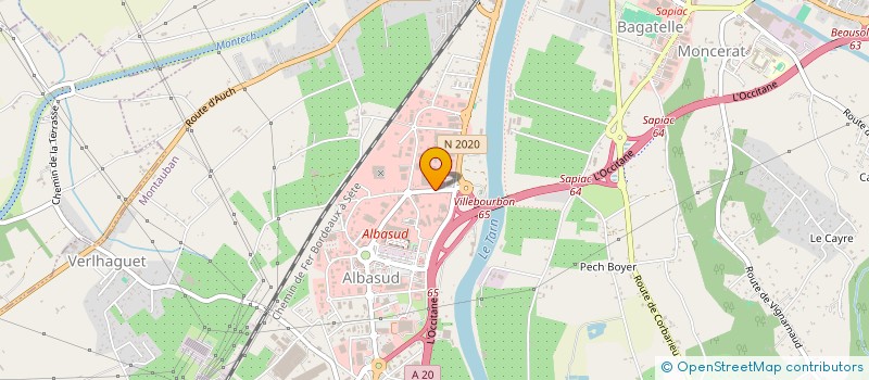 localisation de l'entreprise MONSIEUR JEAN-LOUIS BESSOU  MONTAUBAN