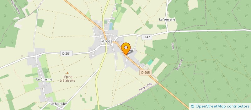 localisation de l'entreprise MONSIEUR JEAN-LOUIS BOIRET à ARCES-DILO