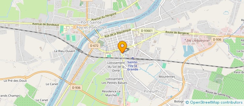 localisation de l'entreprise MONSIEUR JEAN LOUIS BORDES  PINEUILH