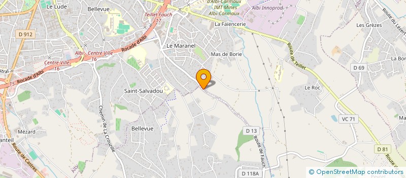 localisation de l'entreprise MONSIEUR JEAN-LOUIS BORIES à ALBI