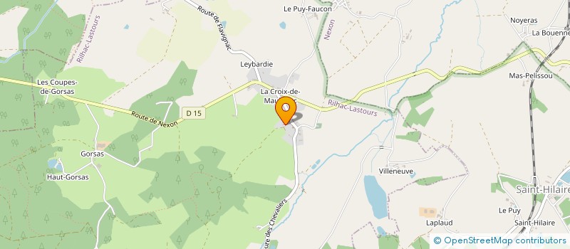 localisation de l'entreprise MONSIEUR JEAN-LOUIS BOUCHAREISSAS à RILHAC-LASTOURS
