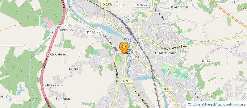 localisation de l'entreprise MONSIEUR JEAN-LOUIS BOUILLON à ARGENTON-SUR-CREUSE