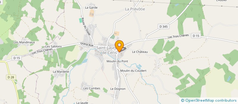 localisation de l'entreprise MONSIEUR JEAN-LOUIS BOUTET  SAINT-LAURENT-DE-CERIS