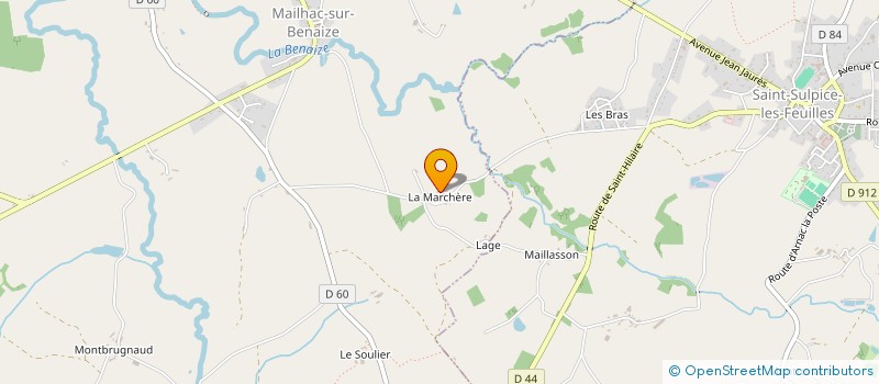 localisation de l'entreprise MONSIEUR JEAN-LOUIS BOUYER à MAILHAC-SUR-BENAIZE