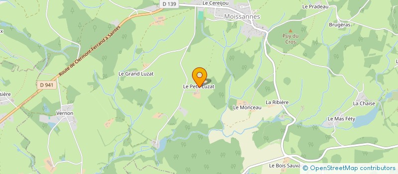 localisation de l'entreprise MONSIEUR JEAN-LOUIS BREGAINT  MOISSANNES