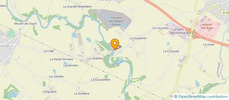 localisation de l'entreprise MONSIEUR JEAN-LOUIS BRETAUDEAU  SEVREMOINE