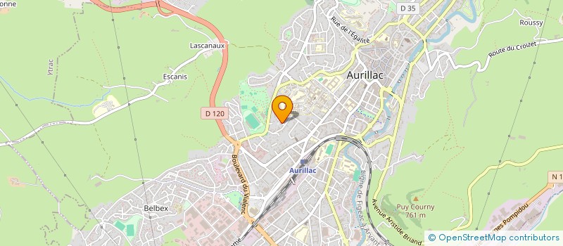 localisation de l'entreprise MONSIEUR JEAN-LOUIS BRICMAN à AURILLAC