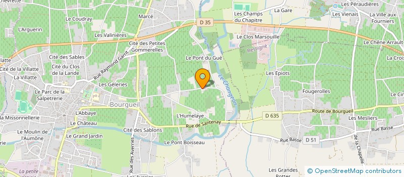 localisation de l'entreprise MONSIEUR JEAN-LOUIS BRISSEAU  BOURGUEIL