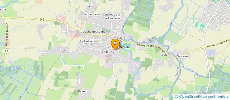 localisation de l'entreprise MONSIEUR JEAN-LOUIS BROUARD  MAGNE