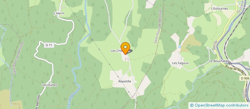 localisation de l'entreprise MONSIEUR JEAN-LOUIS BRUNEL  SAINT-FLOUR-DE-MERCOIRE