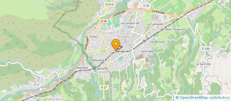 localisation de l'entreprise MONSIEUR JEAN-LOUIS CALVET à PRADES