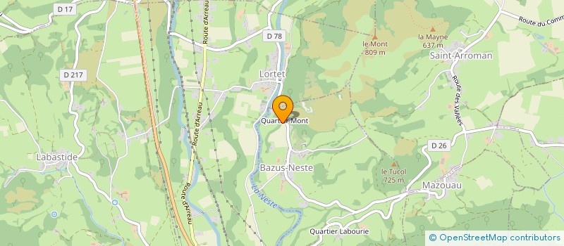 localisation de l'entreprise MONSIEUR JEAN LOUIS CAMPISTROUS  MONTOUSSE