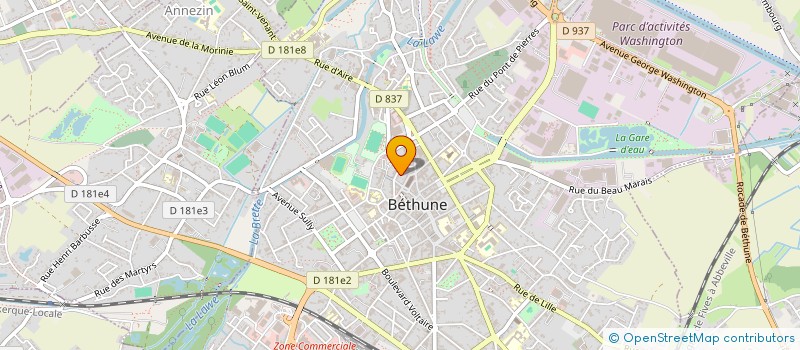 localisation de l'entreprise MONSIEUR JEAN-LOUIS CAPELLE à BETHUNE