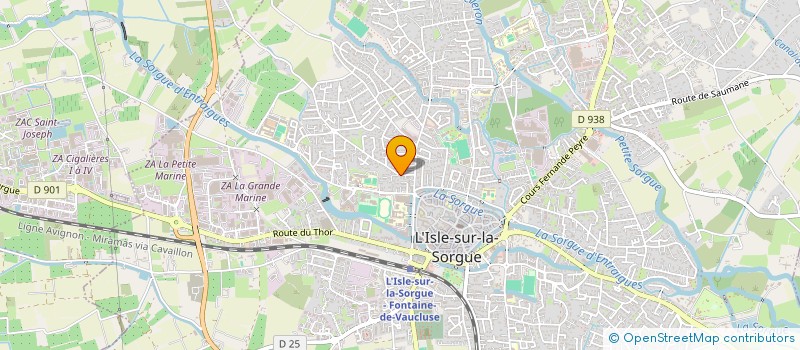 localisation de l'entreprise MONSIEUR JEAN LOUIS CARTOUX  L'ISLE-SUR-LA-SORGUE