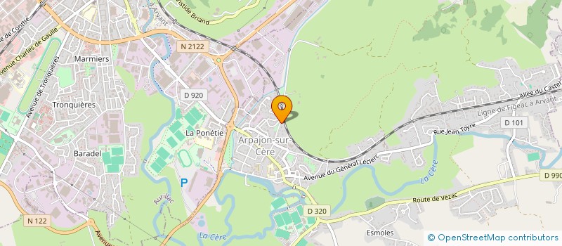 localisation de l'entreprise MONSIEUR JEAN-LOUIS CASTANIER à ARPAJON-SUR-CERE