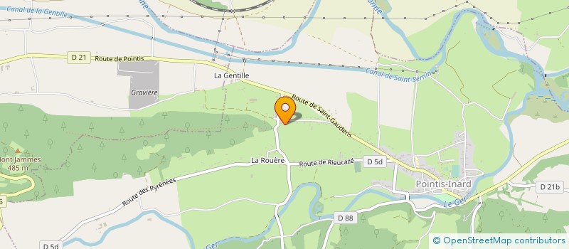 localisation de l'entreprise MONSIEUR JEAN-LOUIS CASTEX  POINTIS-INARD