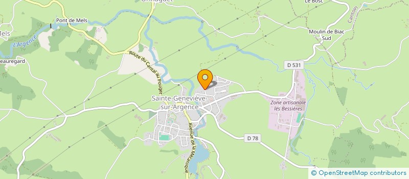 localisation de l'entreprise MONSIEUR JEAN-LOUIS CAYLA à ARGENCES EN AUBRAC