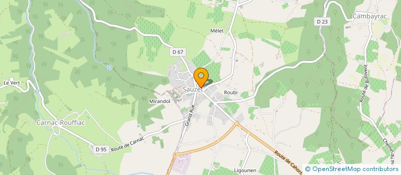 localisation de l'entreprise MONSIEUR JEAN-LOUIS CHAUDESSOLLE  SAUZET