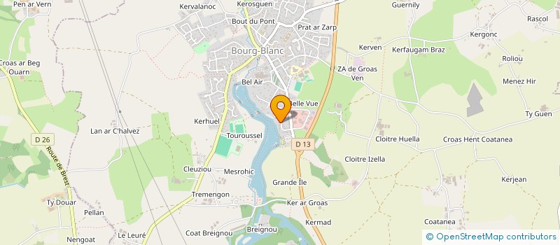 localisation de l'entreprise MONSIEUR JEAN-LOUIS CHAVANT  BOURG-BLANC