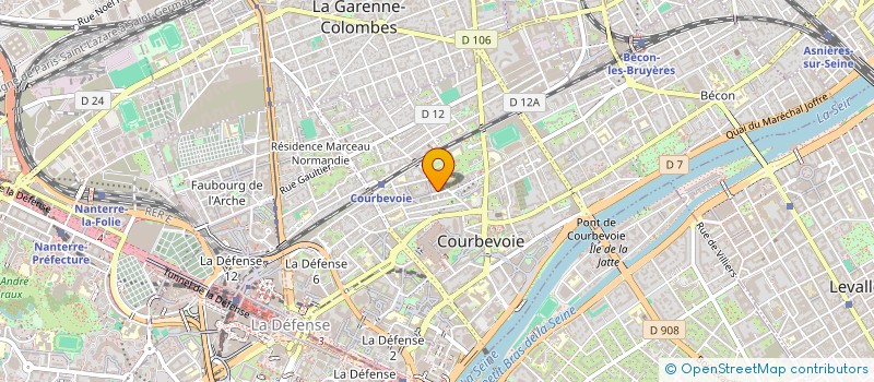 localisation de l'entreprise MONSIEUR JEAN-LOUIS CLERGUE à COURBEVOIE