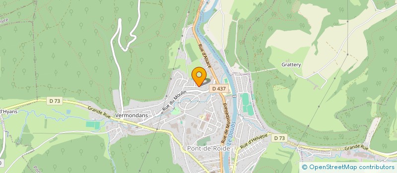 localisation de l'entreprise MONSIEUR JEAN LOUIS CLOR  PONT-DE-ROIDE-VERMONDANS