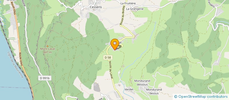 localisation de l'entreprise MONSIEUR JEAN-LOUIS COLLOMB à ENTRELACS