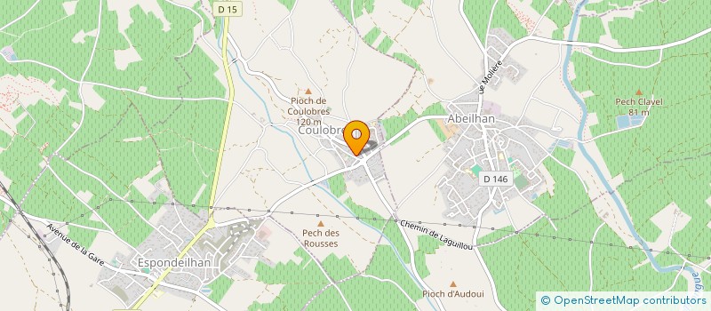 localisation de l'entreprise MONSIEUR JEAN LOUIS COQUET à COULOBRES