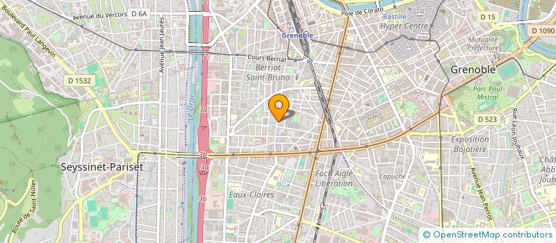 localisation de l'entreprise MONSIEUR JEAN-LOUIS COTTE  GRENOBLE