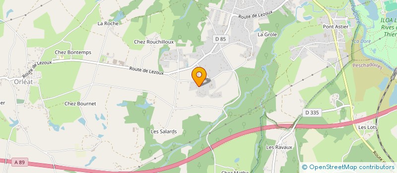 localisation de l'entreprise MONSIEUR JEAN LOUIS COUDERT  ORLEAT