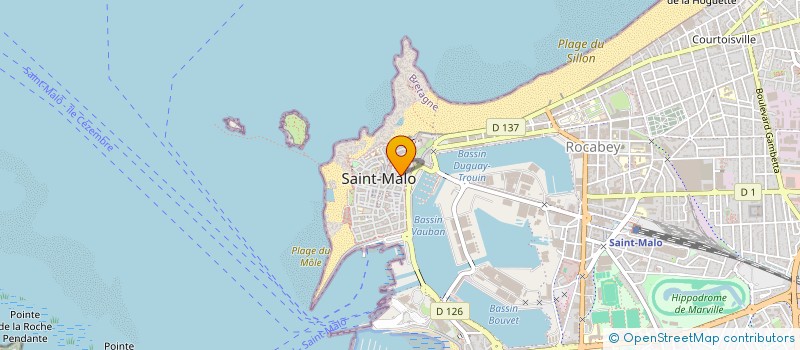 localisation de l'entreprise MONSIEUR JEAN-LOUIS DE VECCHI  SAINT-MALO