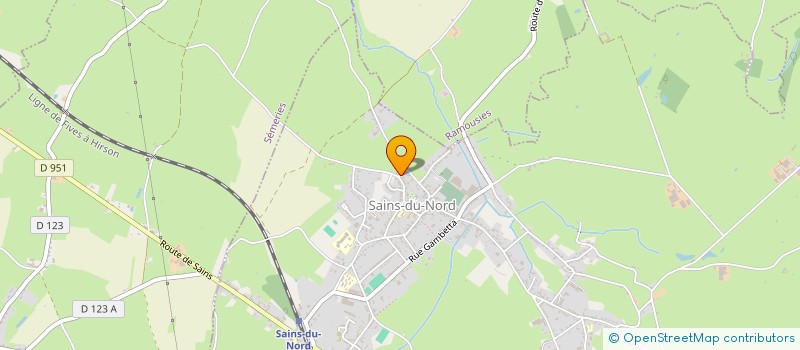 localisation de l'entreprise MONSIEUR JEAN LOUIS DECAUX  SAINS-DU-NORD