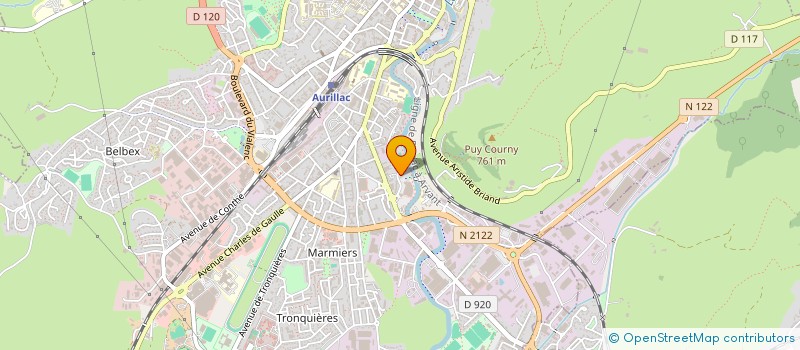 localisation de l'entreprise MONSIEUR JEAN-LOUIS DEFILIQUIER à AURILLAC