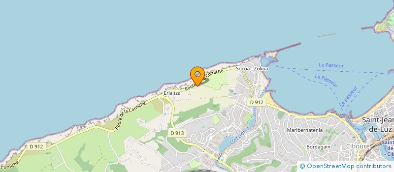 localisation de l'entreprise MONSIEUR JEAN LOUIS DELION  URRUGNE