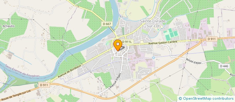 localisation de l'entreprise MONSIEUR JEAN-LOUIS DESCAMPS à SAINTE-LIVRADE-SUR-LOT