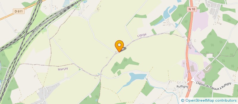 localisation de l'entreprise MONSIEUR JEAN-LOUIS DESHOULLIERES  LIGUGE