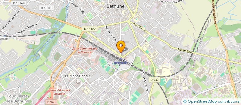 localisation de l'entreprise MONSIEUR JEAN-LOUIS DETREZ  BETHUNE