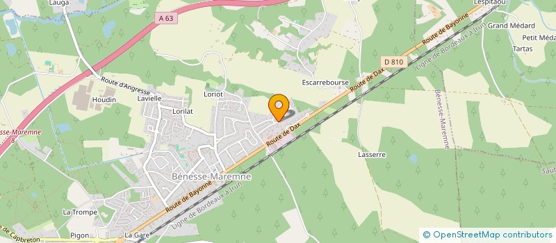 localisation de l'entreprise MONSIEUR JEAN LOUIS DI GUISTO  BENESSE-MAREMNE