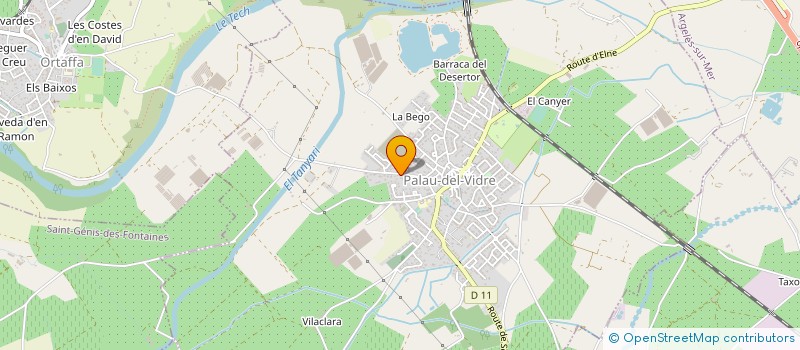 localisation de l'entreprise MONSIEUR JEAN LOUIS DIAZ à PALAU-DEL-VIDRE