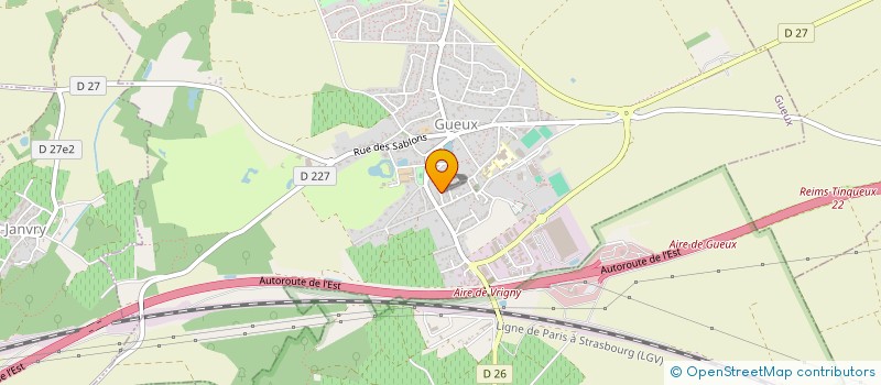 localisation de l'entreprise MONSIEUR JEAN LOUIS DOHR  GUEUX