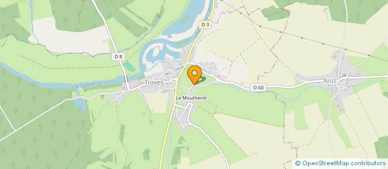 localisation de l'entreprise MONSIEUR JEAN LOUIS DONZE  TRAVES