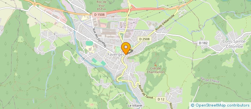 localisation de l'entreprise MONSIEUR JEAN LOUIS DOUSTEYSSIER  FAVERGES-SEYTHENEX