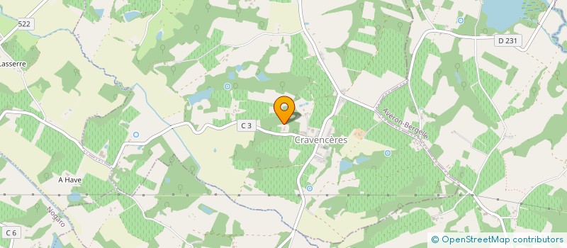 localisation de l'entreprise MONSIEUR JEAN-LOUIS DUBUC  CRAVENCERES