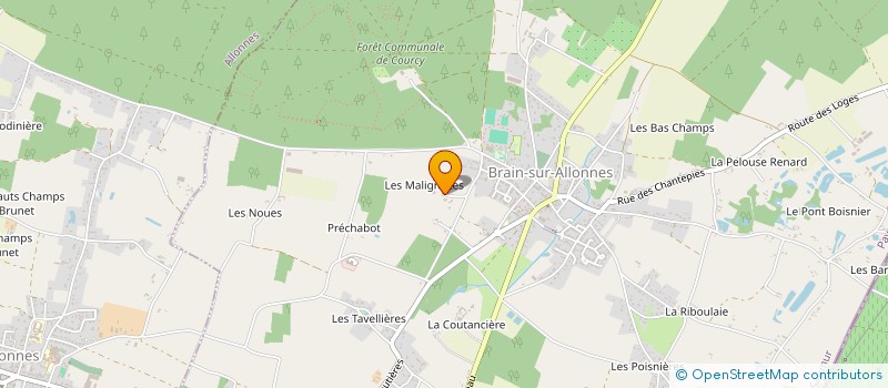 localisation de l'entreprise MONSIEUR JEAN-LOUIS DUDE ET MADAME MAITE DUDE à BRAIN-SUR-ALLONNES