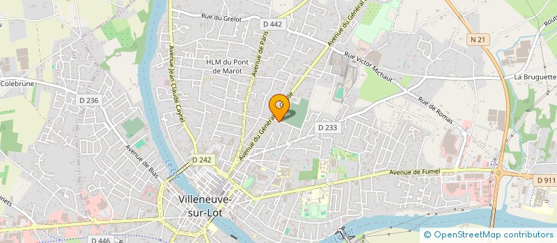 localisation de l'entreprise MONSIEUR JEAN-LOUIS DUFAU  VILLENEUVE-SUR-LOT