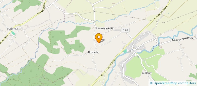 localisation de l'entreprise MONSIEUR JEAN-LOUIS DUFFAR à LARROQUE