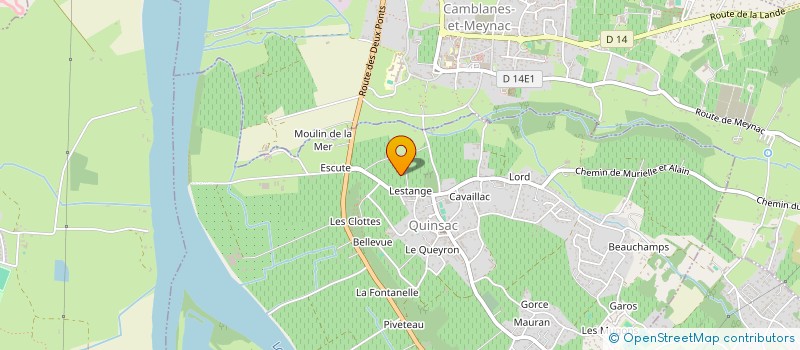 localisation de l'entreprise MONSIEUR JEAN-LOUIS DUGA  QUINSAC