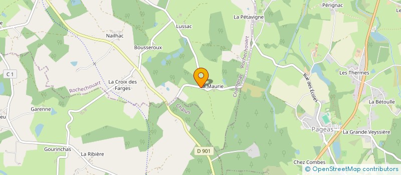 localisation de l'entreprise MONSIEUR JEAN-LOUIS DUGOT  CHAMPSAC