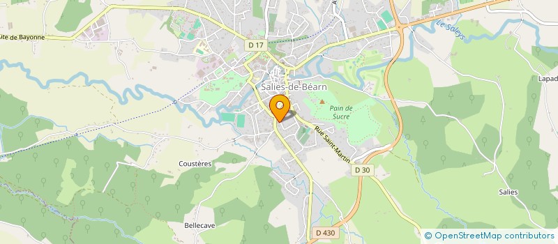 localisation de l'entreprise MONSIEUR JEAN LOUIS DUMOULEIN à SALIES-DE-BEARN